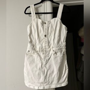 White denim dress